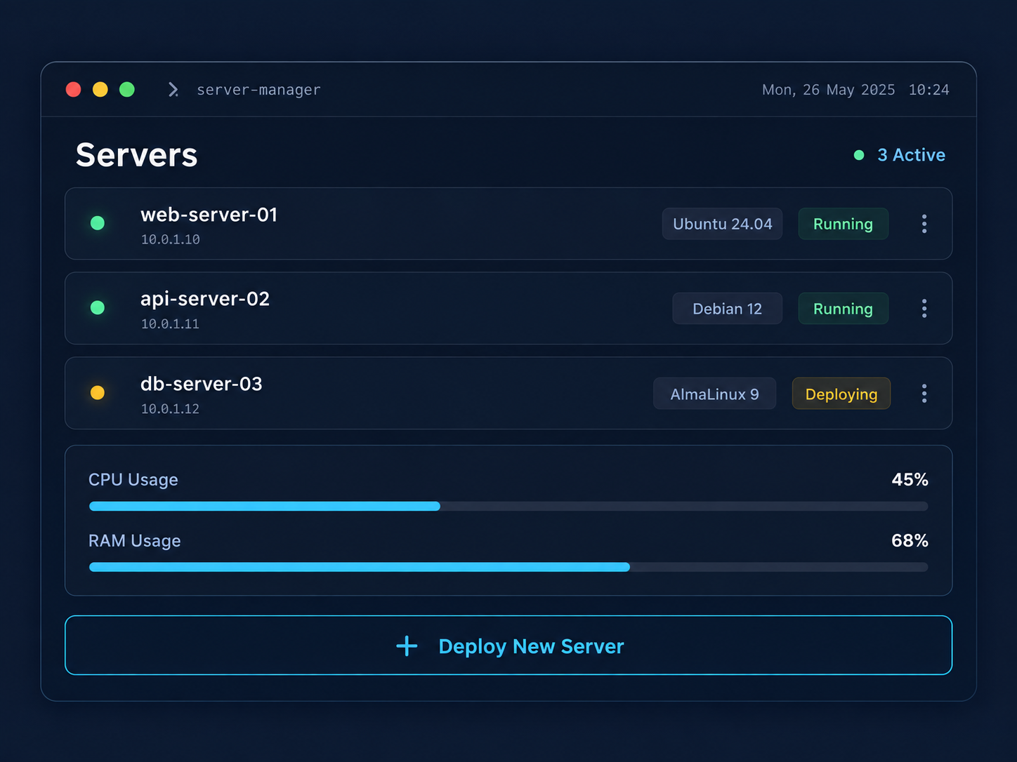 Panel pengelolaan VPS Pakaicloud